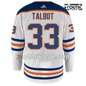 Edmonton Oilers Trikot CAM TALBOT 33 Adidas Weiß Authentic - Kinder
